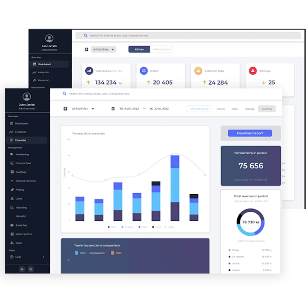 Visual representation of the Byr Connect interface